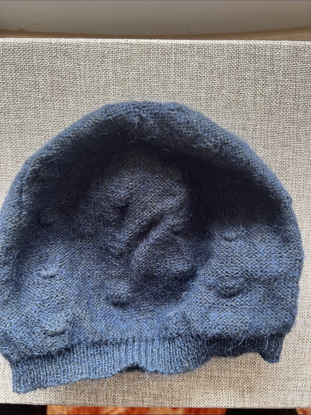 Tarnish Navy Knit Women's Beanie